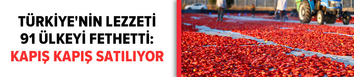 Türkiye'nin lezzeti 91 ülkeyi fethetti: Kapış kapış satılıyor