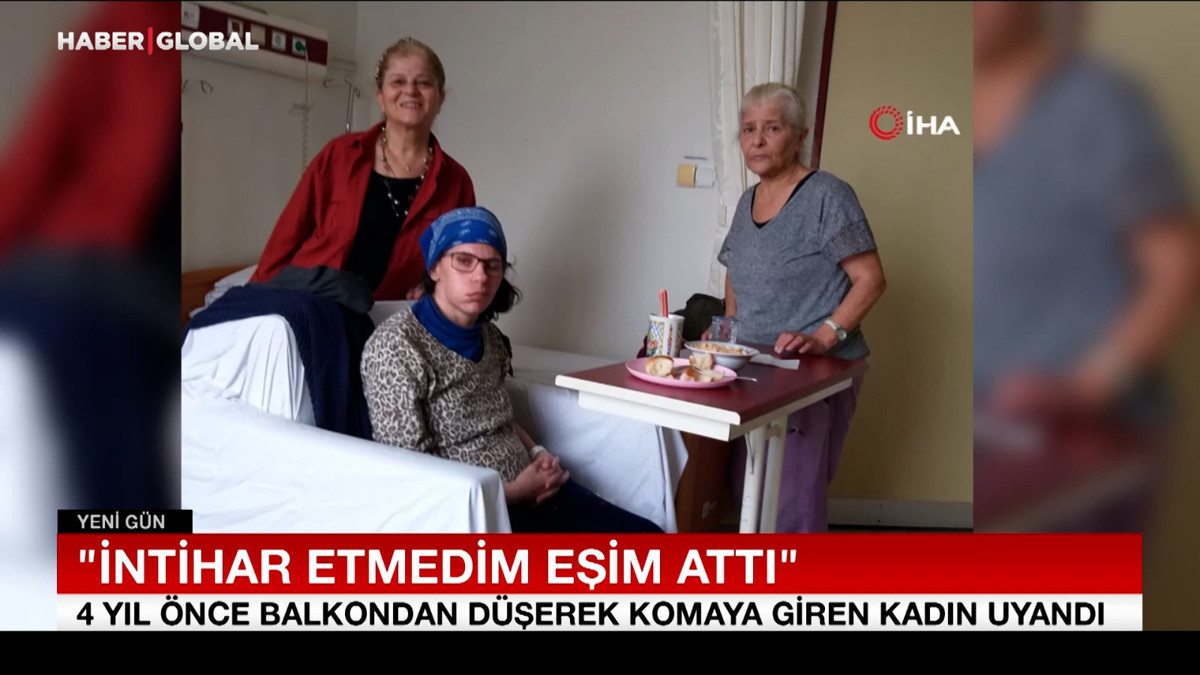 4 yıl önce balkondan düşerek komaya giren kadın uyandı: “İntihar etmedim eşim  attı”