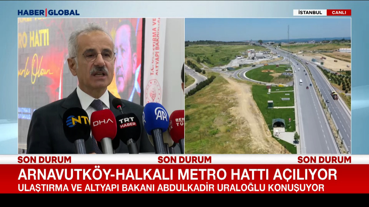 Arnavutköy-Halkalı metro hattı açılıyor