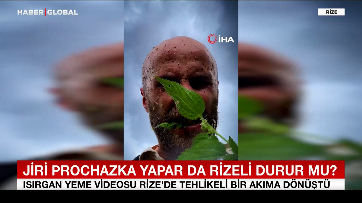 Isırgan yeme videosu Rize'de tehlikeli bir akıma dönüştü