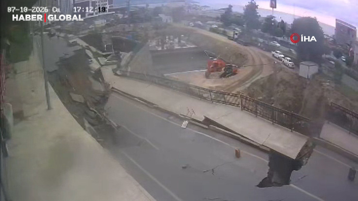 Rize'de bir anda yer yarıldı! Bölgedeki binalar tahliye edildi