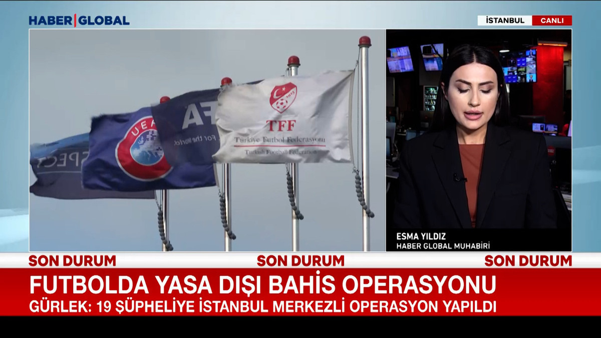 Futbolda yada dışı bahis operasyonu