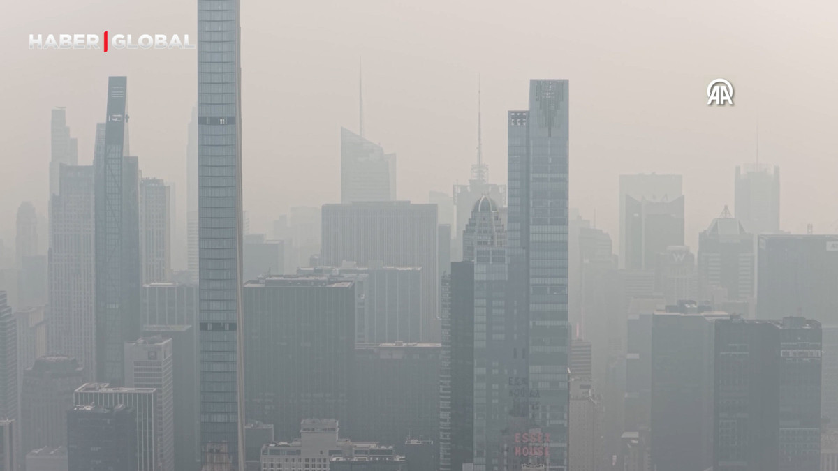 Kanada'daki orman yangınlarının dumanı New York'u kapladı