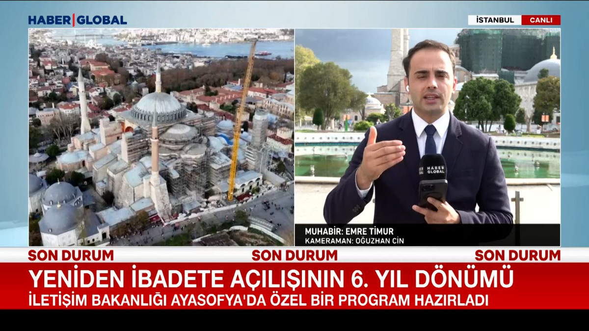 Ayasofya’nın ibadete açılmasının 6. yılı