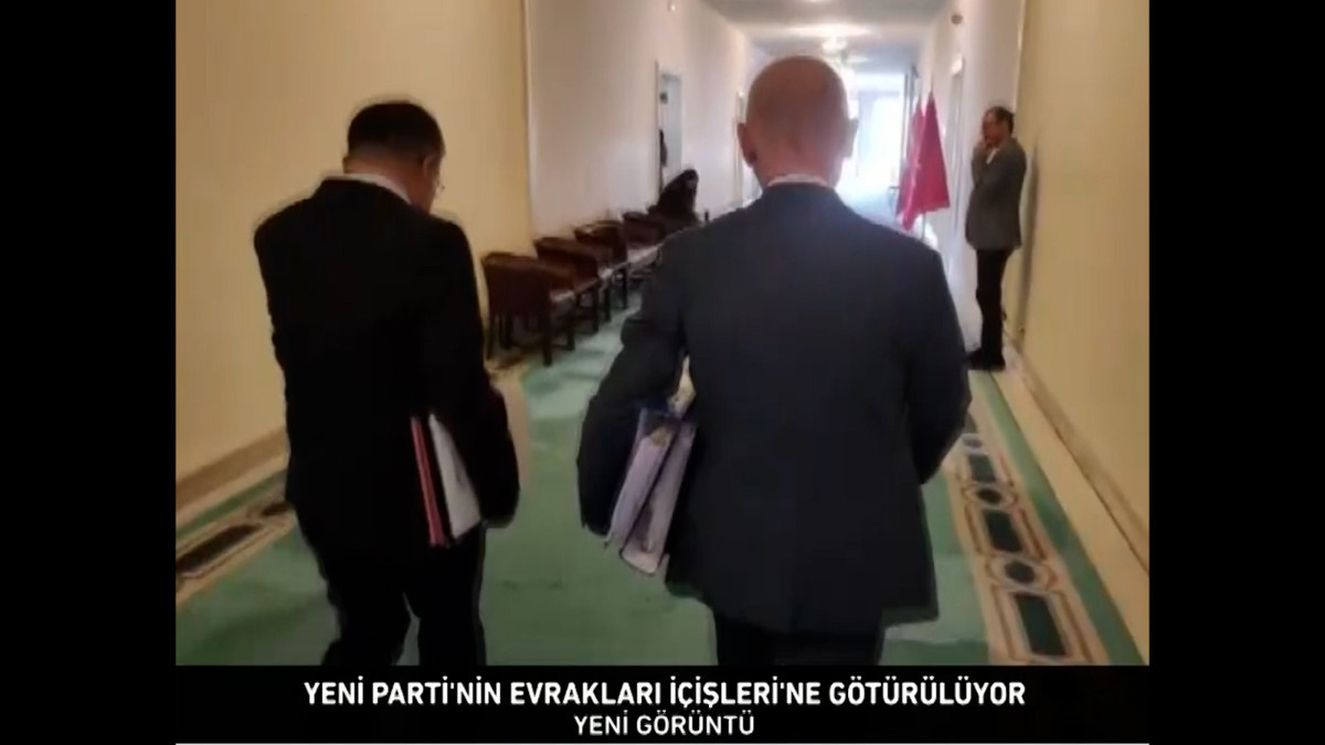 Yeni Parti’nin evrakları İçişleri’ne götürülüyor