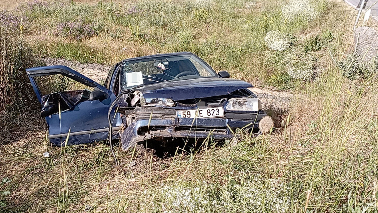 Tokat’ta otomobil şarampole uçtu: 1 ölü, 1 yaralı