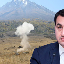 Hacıyev: Ermeni mayınları tehlike saçıyor
