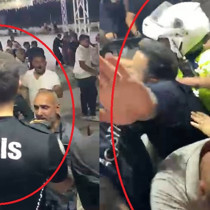 Düğünde davetliler ve polis ekipleri arasında arbede