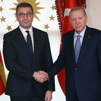 Cumhurbaşkanı Erdoğan, Mickoski'yi kabul etti