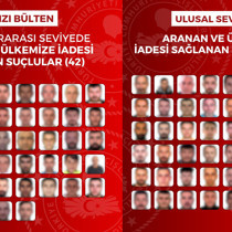 Kırmızı bültenle aranan 42 kişi ile ulusal seviyede aranan 48 kişi yakalandı