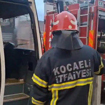 MHP Dilovası Teşkilatı üyelerini taşıyan otobüste yangın çıktı