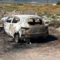 Tartıştığı eşinin otomobilini yaktı