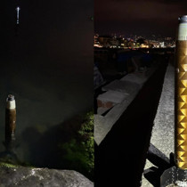 Trabzon'da sahilde roket parçası bulundu