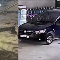 Hatay'da sürücüden önce arabaya giren yılan adamın aklını aldı