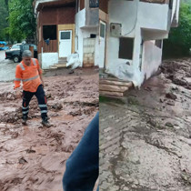 Artvin'de sağanak sonrası dereler taştı
