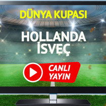 CANLI YAYIN | Hollanda İsveç Maçı