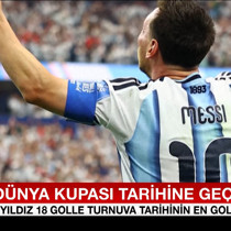 Messi Dünya Kupası tarihine geçti