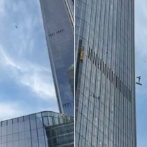 Çin’de küçük uçak gökdelene çarptı: Pilot öldü, 13 kişi yaralandı