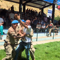 Güreş festivalinde gerginliğe jandarma müdahale etti