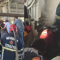 Nevşehir'de korkunç olay: Harç karma makinesine düşüp can verdi