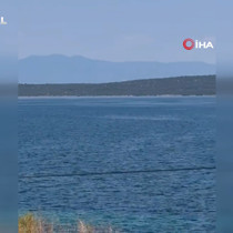 Ayvalık'ta denizde kaybolan genç için arama kurtarma çalışmaları sürüyor