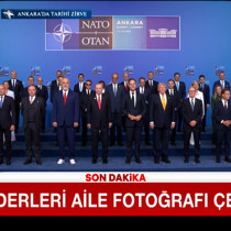 NATO liderleri aile fotoğrafı çekildi
