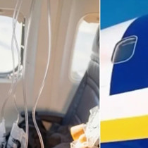Gökyüzünde ölümle burun buruna... Dışarı sürüklenen yolcuyu eşi kurtardı