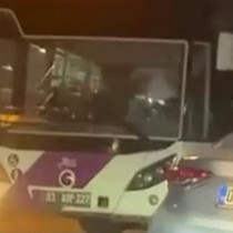 10 kişilik gruptan otobüs şoförüne saldırı