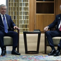 Cumhurbaşkanı Erdoğan, Mirziyoyev ile görüştü