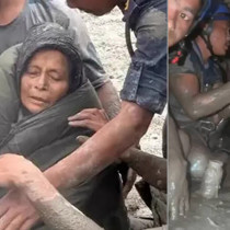 10 gün sonra gelen mucize... Çamurun altından böyle kurtarıldı