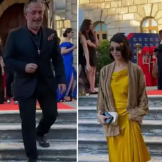 Nafaka nedeniyle kriz yaşayan Cem Yılmaz ve Ahu Yağtu mezuniyette buluştu!