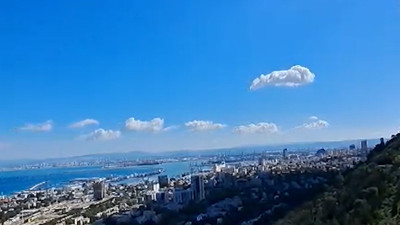 İran’dan İsrail’e atılan bir füze havada imha edilerek Hayfa Limanı’na düştü