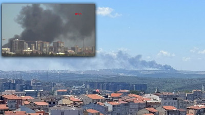 Sultangazi'de metruk binada başlayan yangın ormanlık alana sıçradı