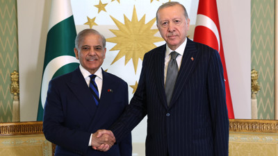 Cumhurbaşkanı Erdoğan, Pakistan Başbakanı Şerif'i resmi törenle karşıladı