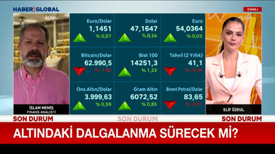 Altın fiyatları haftanın son işlem gününde yükselişte