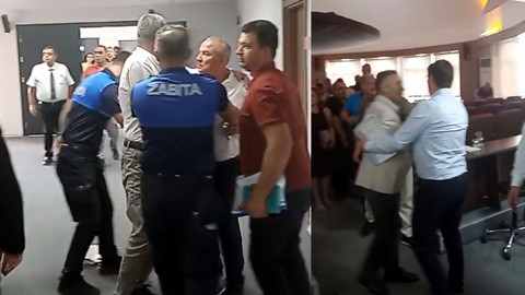 Edirne Belediyesi Meclisi toplantısında arbede!