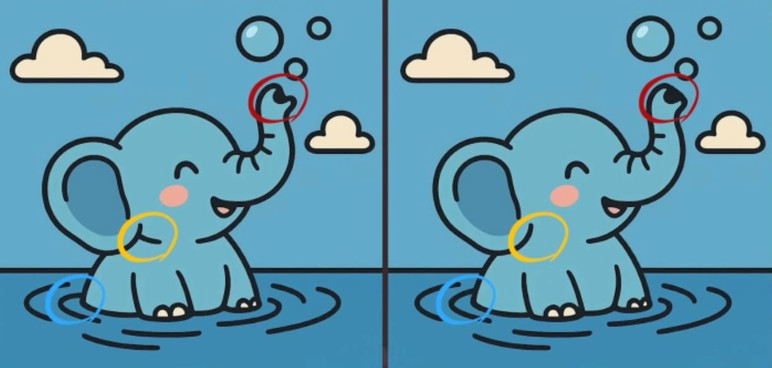 İki yavru fil arasındaki 3 farkı sadece dahiler buluyor - Resim : 5