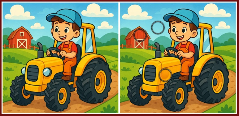 Traktörü deneme sürüşüne çıkaran iki adam arasındaki 3 farkı sadece yüksek IQ'su olanlar 14 saniyede buluyor - Resim : 5