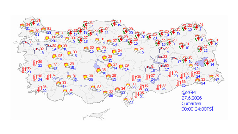 Meteoroloji uyardı: Bu 14 şehrimizde hava sıcaklıkları çok yüksek! - Resim : 1