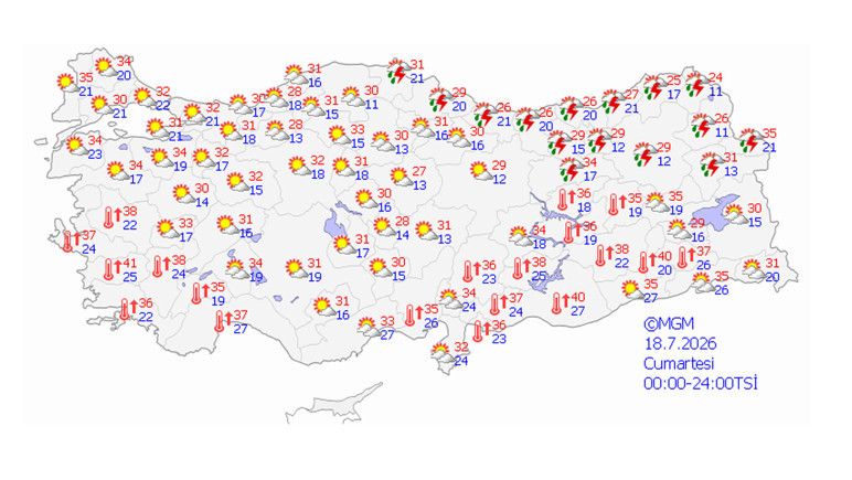 Meteoroloji uyardı: Bu 19 şehrimizde hava sıcaklıkları çok yüksek! - Resim : 1
