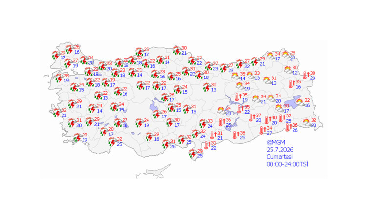Sıcaklık düşüyor... Cumartesi gününe dikkat: Adeta gök yarılacak! - Resim : 2