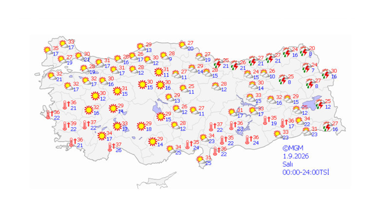 Türkiye genelinde yaz havası geri dönüyor: Sıcaklık 40 derece! - Resim : 2