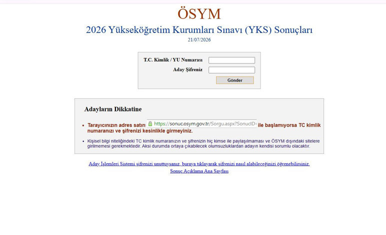 YKS sonuçları açıklandı! - Resim : 1