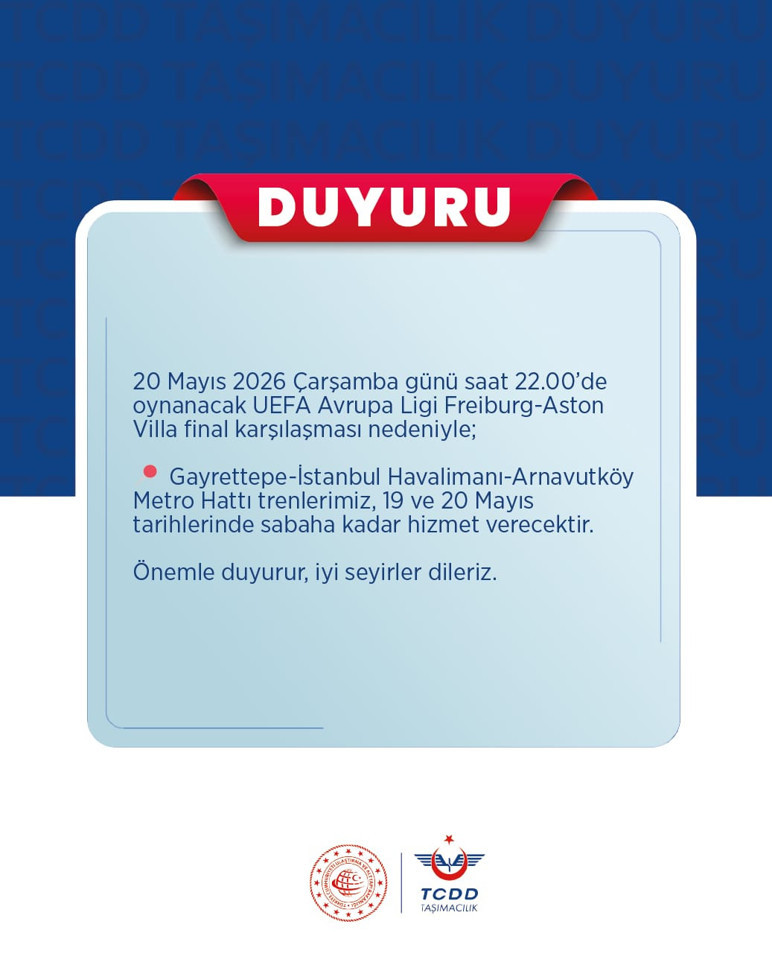İstanbul'da metro seferlerine Avrupa Ligi finali düzenlemesi - Resim : 1