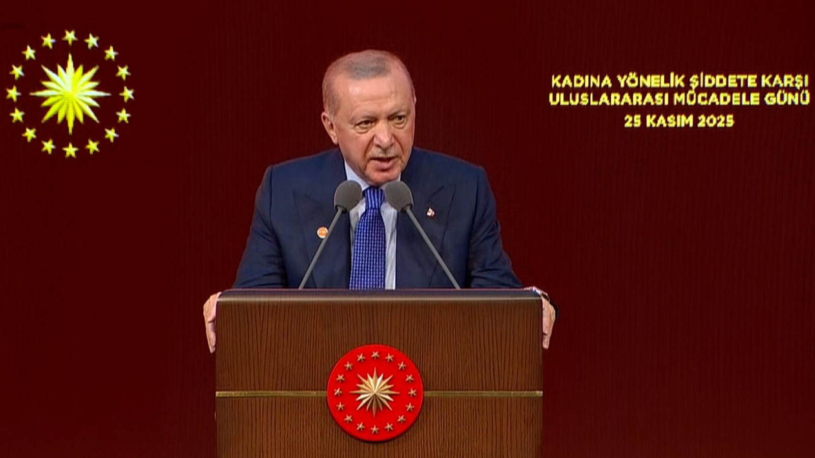 Cumhurbaşkanı Erdoğan: Kadına yönelik şiddetle mücadelede en ön safta yer alacağım