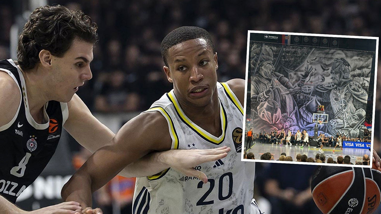 Partizan maçındaki skandal pankarta "40 bin avro" ceza