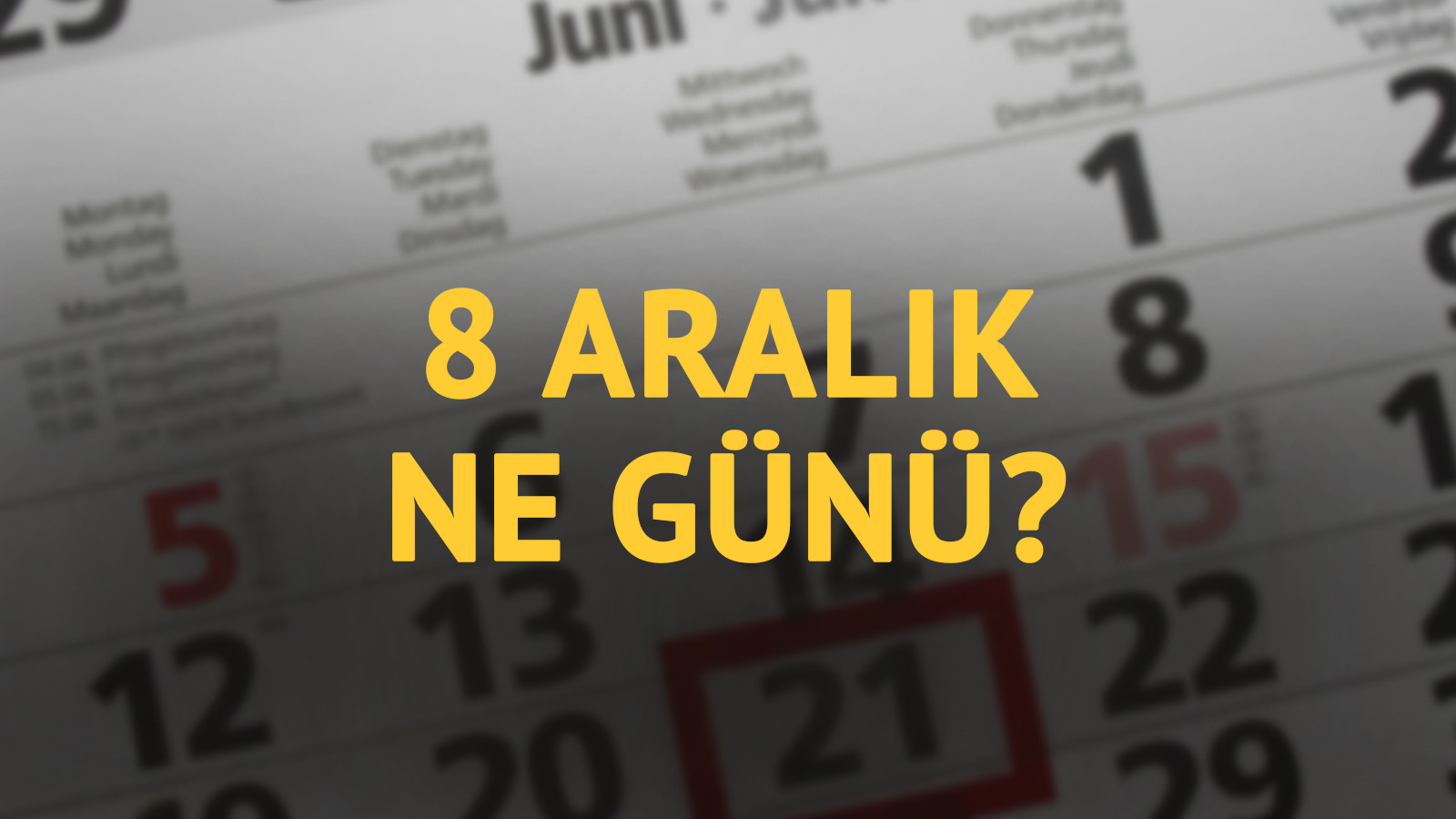 8 Aralık ne günü? 8 Aralık'ın anlam ve önemi ne?