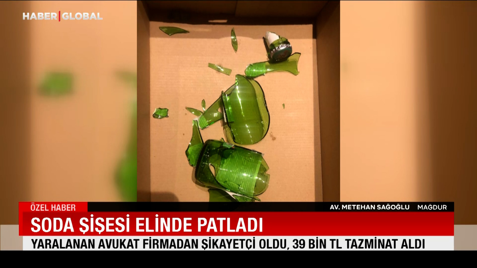 Soda şişesi elinde patladı, firma tazminat ödemek zorunda kaldı