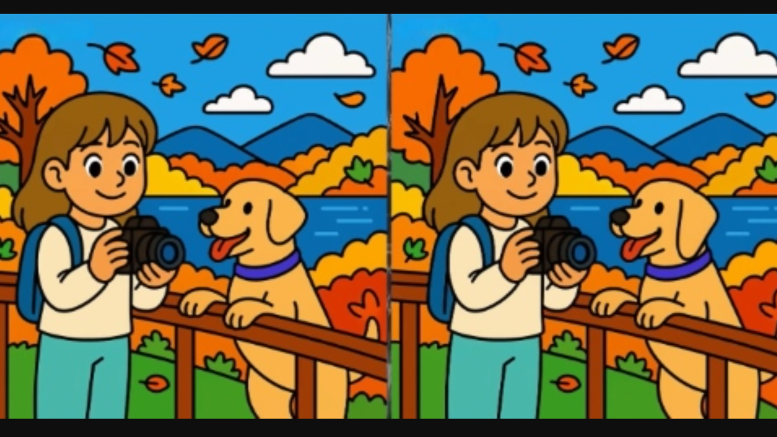 Yoldaki köpeğin fotoğrafını çeken iki kız arasındaki 3 farkı sadece yüksek IQ'su olanlar 14 saniyede buluyor