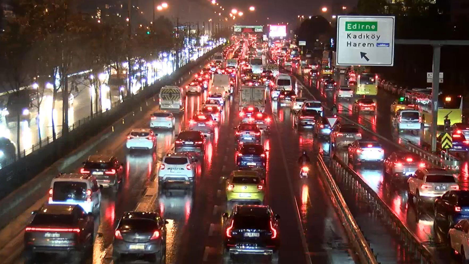 İstanbul'da trafik yoğunluğu